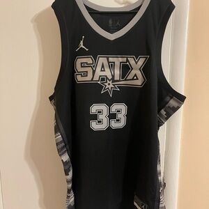 Jordan SA Spurs Tre Jones Jersey